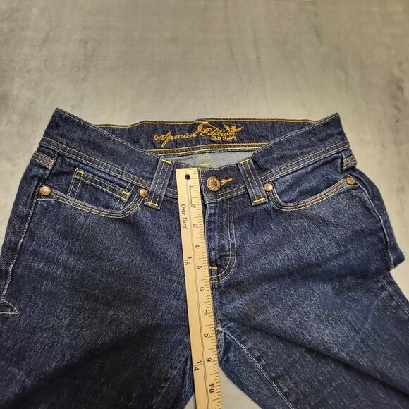 Old Navy Special Edition Jeans Womens 8 Blue Denim Straight Leg Stretch 5 Pocket - Picture 8 of 11